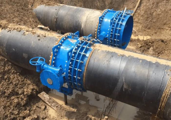 管道伸縮器安裝現(xiàn)場(chǎng)